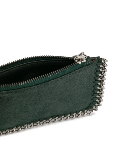 Shop Stella Mccartney Falabella Cardholder In Green