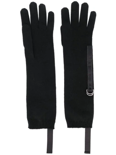 Shop Brunello Cucinelli D-ring Strap Gloves In C101