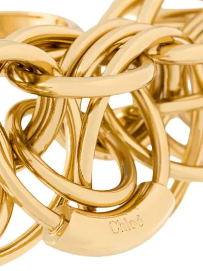Shop Chloé Mono-circle Shaped Rings In Metallic