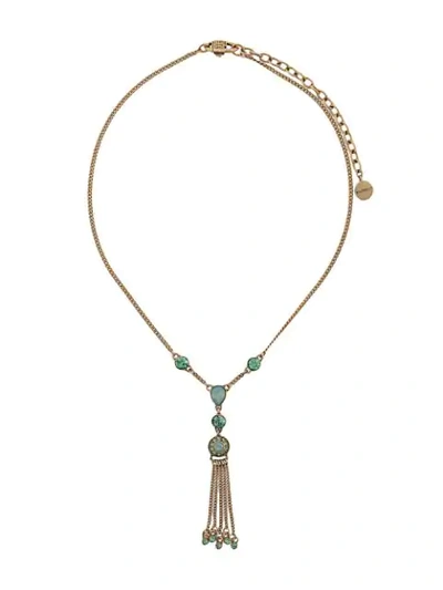 Pre-owned Givenchy 1980's Fringed Necklace - Gold