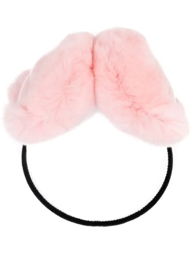 Shop Liska Piglet Ear Muffs In Pink