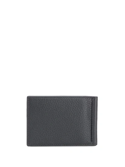 Shop Thom Browne Pebbled Money-clip Wallet In Grey