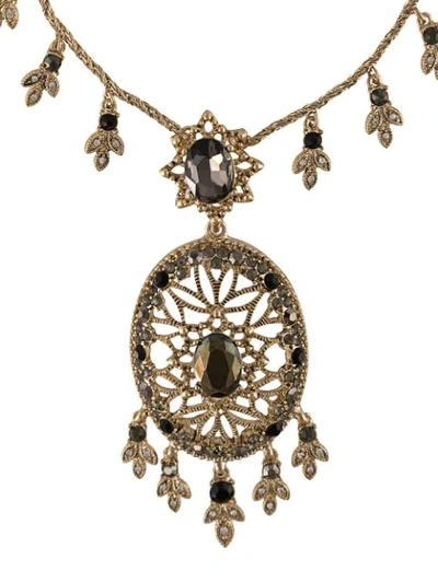 Shop Marchesa Notte Sweet Soiree Pendant Necklace In Gold