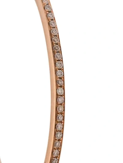 Shop Eva Fehren 18kt Rose Gold Medium Infinity Diamond Hoops