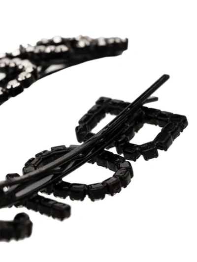 BLACK CRYSTAL BOYS HAIR PINS