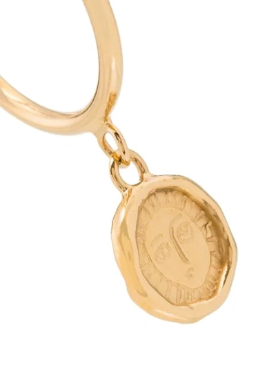 Shop Holly Ryan Picasso Coin Drop Hoop Earrings In Gold