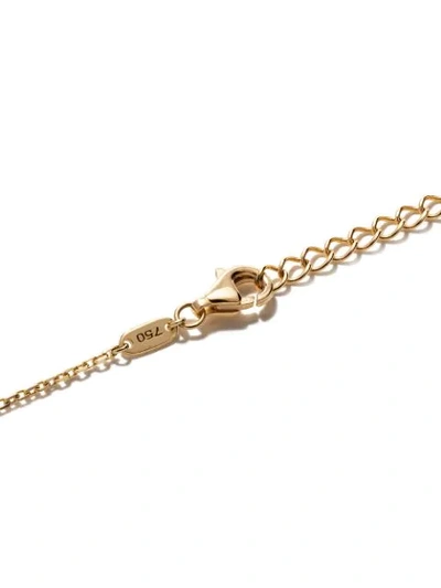 Shop As29 18kt Yellow Gold Mini Charm Clover Diamond Necklace