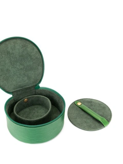 Pre-owned Louis Vuitton  Bijou Jewellery Case In Green