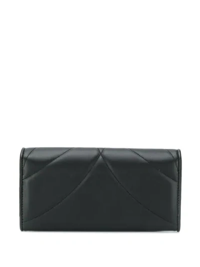 Shop Dolce & Gabbana Devotion Foldover Wallet In Black