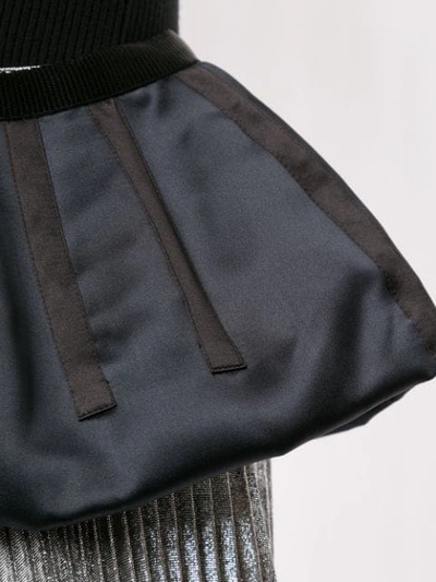 Pre-owned Prada Silk Loincloth Peplum Belt In Black
