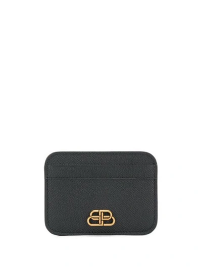 Shop Balenciaga Bb Cardholder In Black