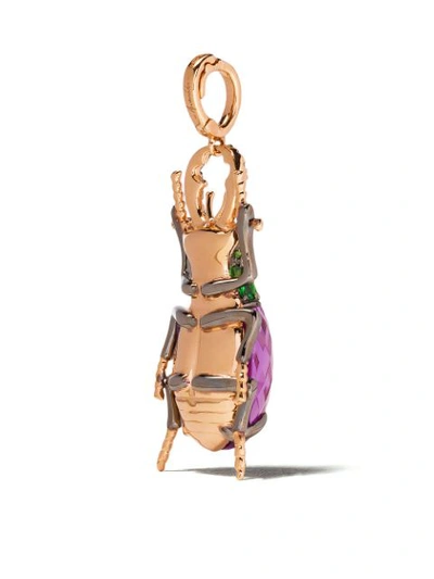 Shop Annoushka 18kt Rose Gold Mythology Beetle Necklace In 18ct Rose Gold