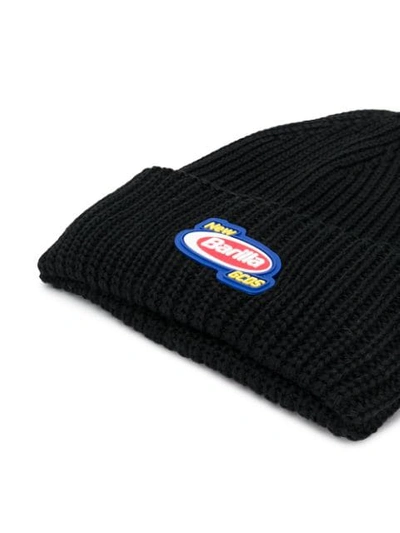 Shop Gcds Logo Plaque Beanie Hat In Black