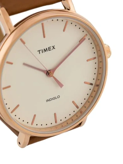 Shop Timex Fairfield 41mm Watch In Brown