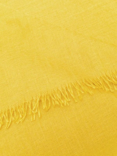 Shop Begg & Co Soft Weave Scarf In Yellow