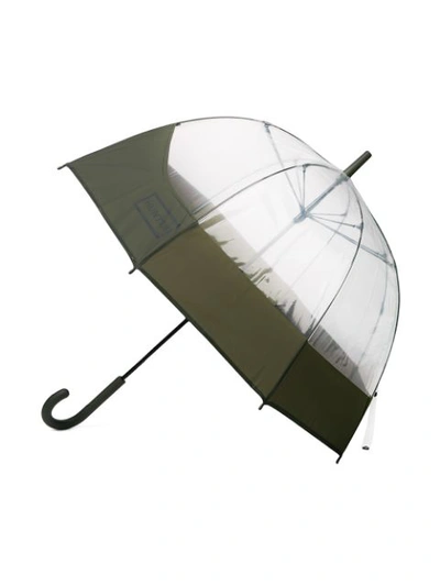 Shop Hunter Panelled Umbrella In Green