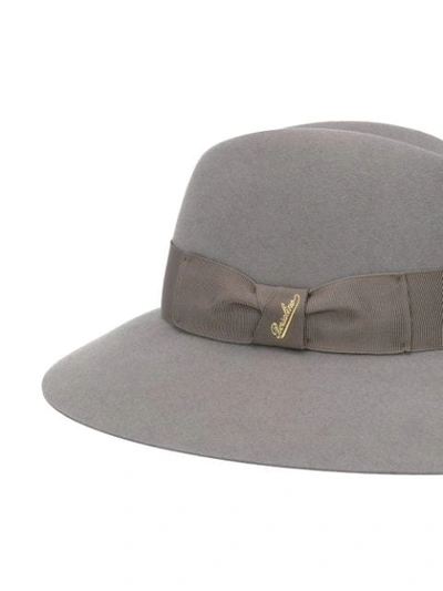 Shop Borsalino Wide Brim Panama Hat In Grey