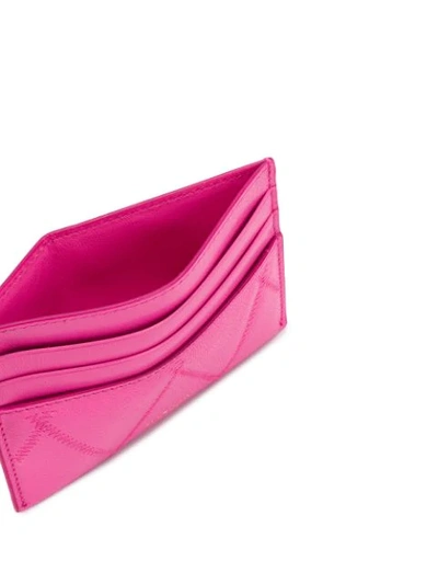 Shop Givenchy Logo Embossed Cardholder In Pink