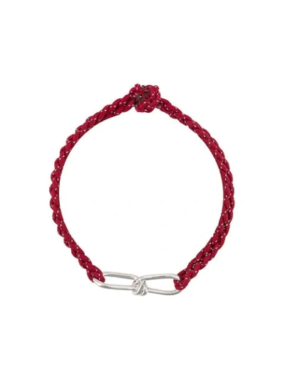 ANNELISE MICHELSON SMALL WIRE CORD BRACELET - 红色