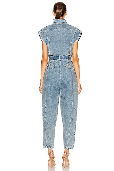 Shop Retroféte Alex Jumpsuit In Denim