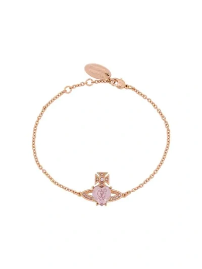 Shop Vivienne Westwood Orb Charm Bracelet In Gold