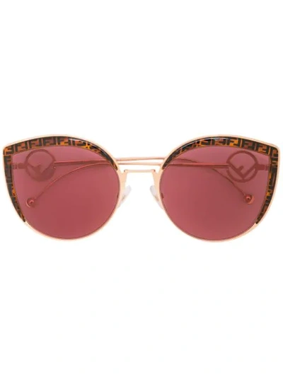 Shop Fendi F Is  Cat-eye Sunglasses In Pink