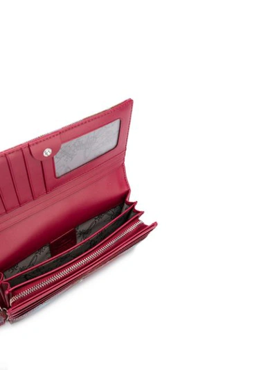 Shop Vivienne Westwood Check Print Wallet In Red