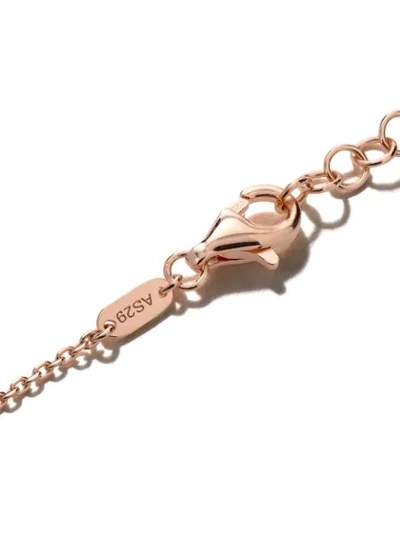 Shop As29 18kt Rose Gold Mini Charm Bow Diamond Bracelet