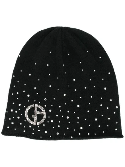 Shop Giorgio Armani Christmas Capsule Beanie In Blue