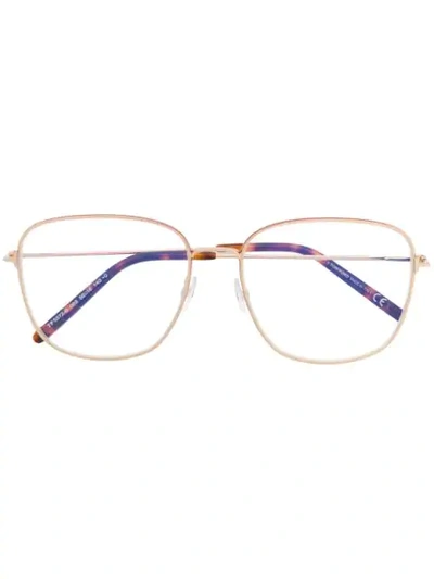 Shop Tom Ford Square Frame Glasses In Gold