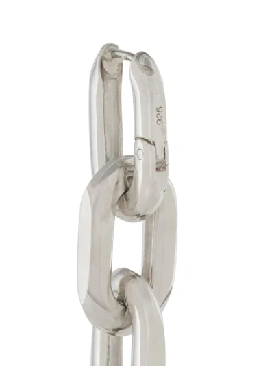 Shop Ambush Long Chain Earrings In Silver