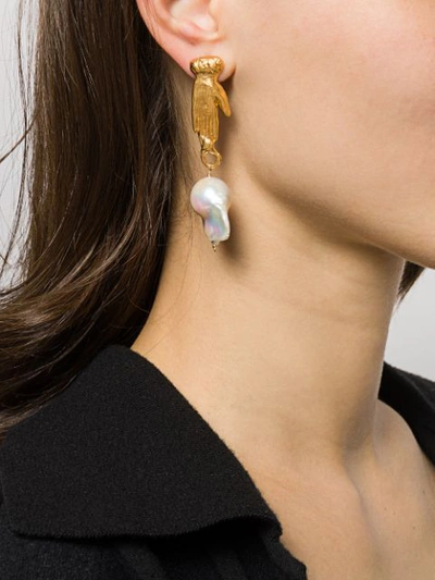 Shop Alighieri The Curator Of The Moon Earrings In Gold