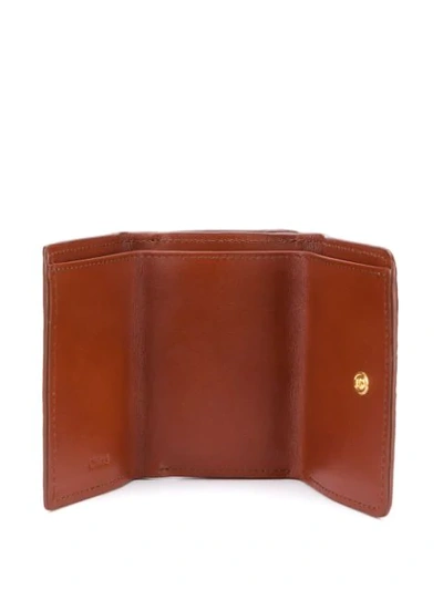 Shop Chloé Padlock Wallet In Brown