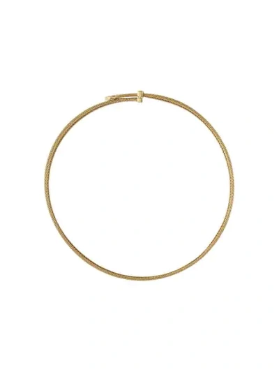 Shop Gucci 18kt Yellow Gold Blind For Love Choker