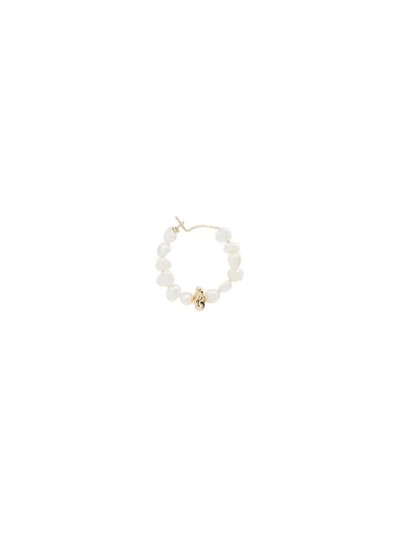 Shop Holly Ryan Pearl Beaded Hoop Earrings In White