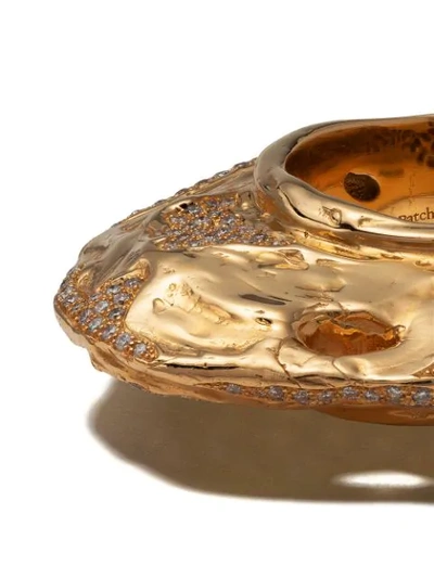 Shop Patcharavipa 18kt Yellow Gold Boldi Tushroom Diamond Ring