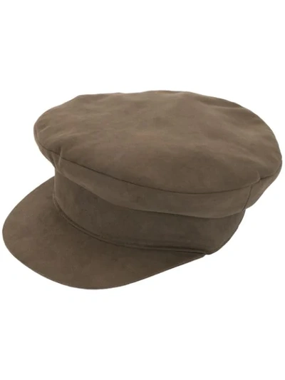 Pre-owned Hermes  Newsboy Cap In Green