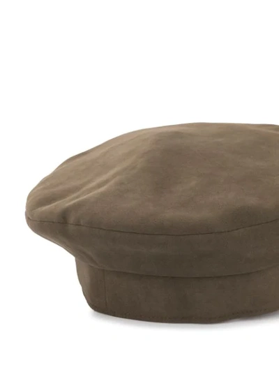 Pre-owned Hermes  Newsboy Cap In Green