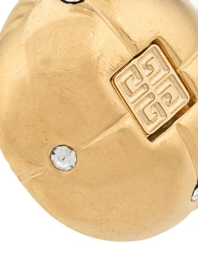 Pre-owned Givenchy 1980s  Clip-on Earrings In Gold