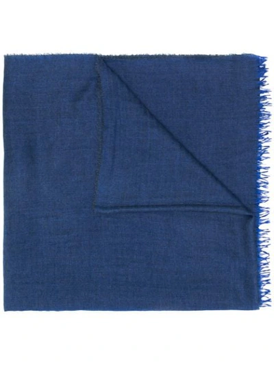 Shop Begg & Co Soft Weave Scarf In Blue