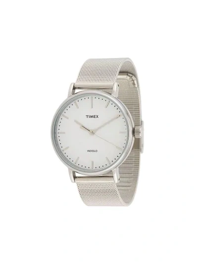 Shop Timex Fairfield 37mm Watch In Silver