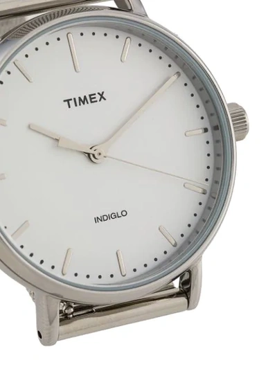 Shop Timex Fairfield 37mm Watch In Silver