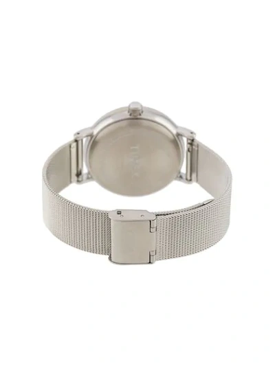 Shop Timex Fairfield 37mm Watch In Silver