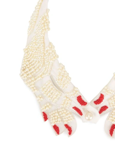 Shop Vivetta Beaded Hands Collar In White