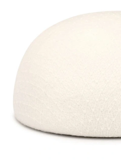 Shop Eugenia Kim Net Layer Round Hat In White