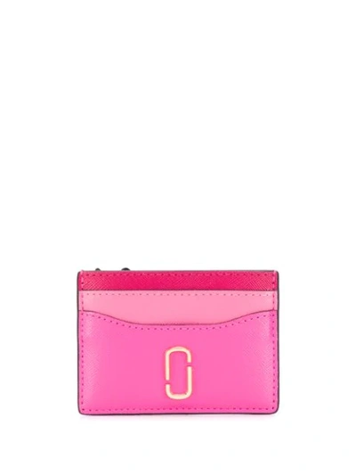 Shop Marc Jacobs Logo Plaque Cardholder In Pink