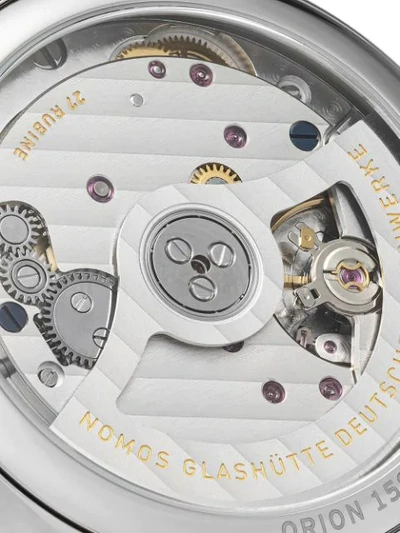 Shop Nomos Orion Neomatik 36mm In White, Silver-plated