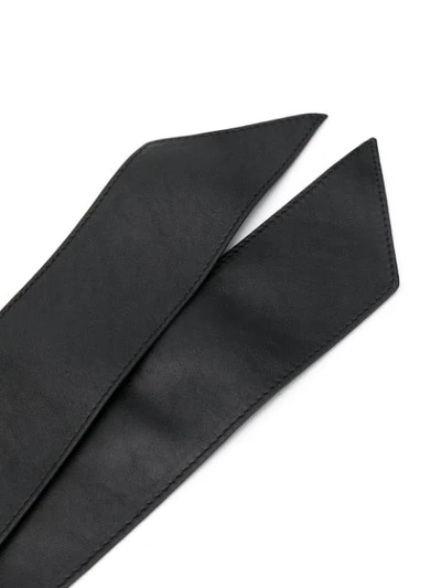 Shop Orciani Tie-waist Belt In Black