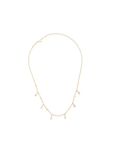Shop Jacquie Aiche 14kt Yellow Gold Spaced Out Diamond Shaker Choker Necklace
