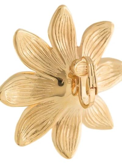 Shop Aurelie Bidermann Primavera Daisy Pearl Earrings In Gold